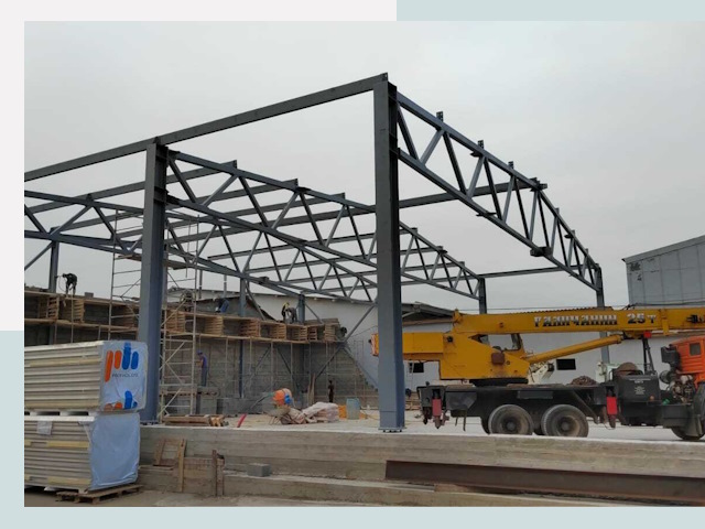 Строительство цехов в Шахтах