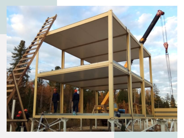 Строительство модульных здания Шахты