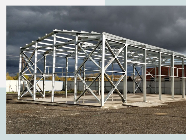 Двускатные ангары в Шахты от 651 руб. за квадрат