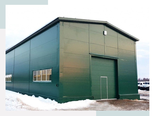 Двускатные ангары в Шахтах