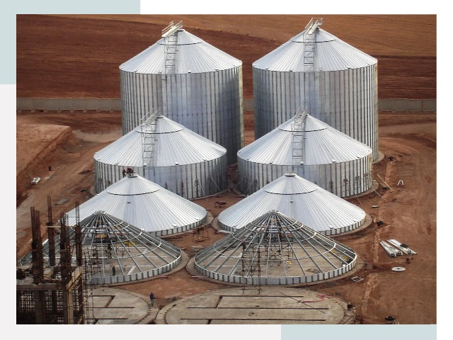 Строительство зерновых силосов в Шахтах