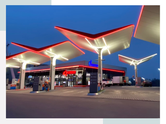 Навесы для АЗС в Шахтах