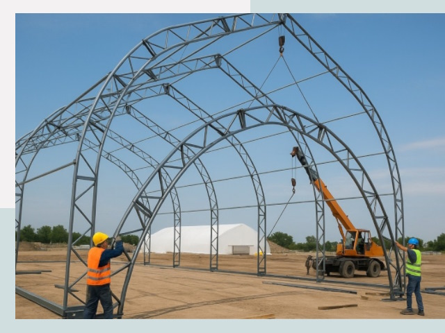 Монтаж ангаров в Шахтах от 651 руб. - Надежно и быстро