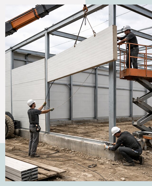 Строительство складов из сэндвич панелей в Шахтах под ключ